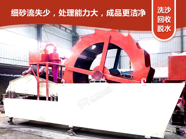輪式洗砂回收一體機(jī)洗沙，更干凈